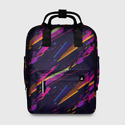 Рюкзак женский Глитч полосы, цвет: 3D-принт
