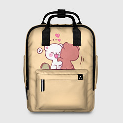 Рюкзак женский Плюшевые медвежьи объятия, цвет: 3D-принт