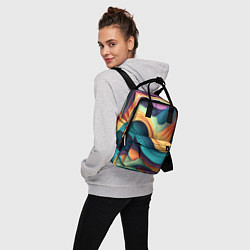 Рюкзак женский Цветной рельеф, цвет: 3D-принт — фото 2