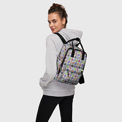 Рюкзак женский Разноцветный геометрический рисунок, цвет: 3D-принт — фото 2