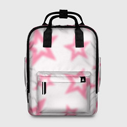 Рюкзак женский Pink and white stars, цвет: 3D-принт