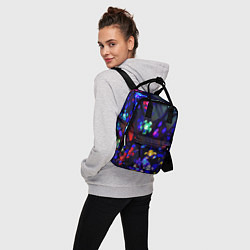 Рюкзак женский Цветочки фонарики, цвет: 3D-принт — фото 2