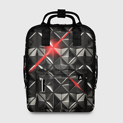 Рюкзак женский Металлические плитки, цвет: 3D-принт