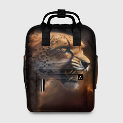 Рюкзак женский Гепард рычащий, цвет: 3D-принт