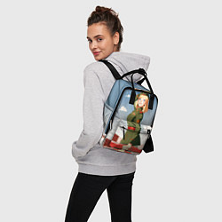 Рюкзак женский Боевая девчонка, цвет: 3D-принт — фото 2