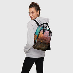 Рюкзак женский Разноцветные тени и краски, цвет: 3D-принт — фото 2