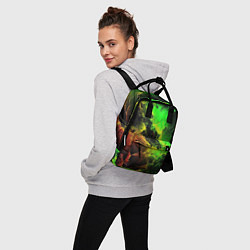 Рюкзак женский Зеленое небо, цвет: 3D-принт — фото 2
