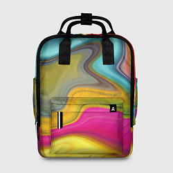 Рюкзак женский Волны цвета, цвет: 3D-принт
