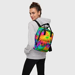 Рюкзак женский Тай-дай кислотные краски, цвет: 3D-принт — фото 2