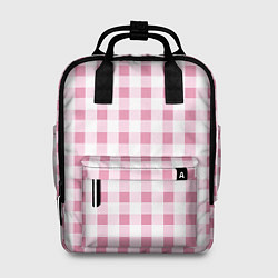 Рюкзак женский Барби-розовый: клетка, цвет: 3D-принт