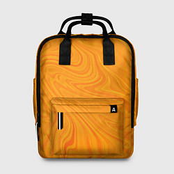Рюкзак женский Абстракция оранжевый, цвет: 3D-принт