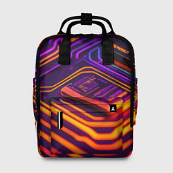 Рюкзак женский Микрочип, цвет: 3D-принт