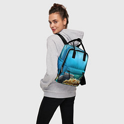 Рюкзак женский Морское дно, цвет: 3D-принт — фото 2