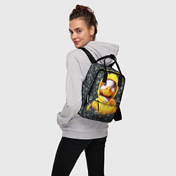 Рюкзак женский Забавный утёнок в капюшоне, цвет: 3D-принт — фото 2