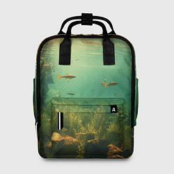 Рюкзак женский Рыбки в море, цвет: 3D-принт