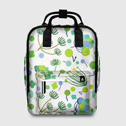 Рюкзак женский Green bloom, цвет: 3D-принт