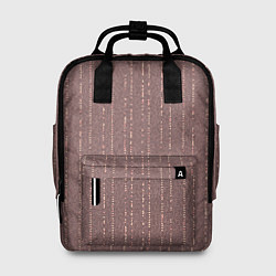 Рюкзак женский Мелкая мозаика бордо полосы, цвет: 3D-принт