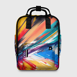 Рюкзак женский Красочные пульсации, цвет: 3D-принт