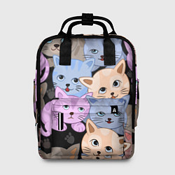 Рюкзак женский Cats party, цвет: 3D-принт