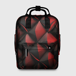 Рюкзак женский Объемная текстура красная кожа, цвет: 3D-принт