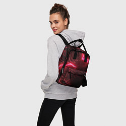 Рюкзак женский Красные молнии, цвет: 3D-принт — фото 2