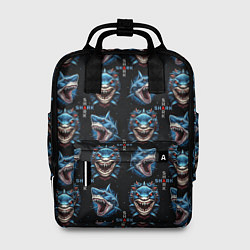 Рюкзак женский Shark - pattern, цвет: 3D-принт