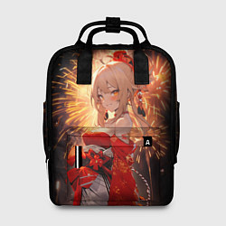 Рюкзак женский Ёимия - праздник фейерверков, цвет: 3D-принт