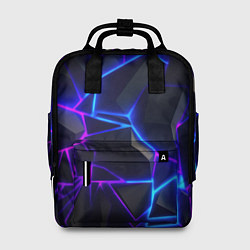 Женский рюкзак Неоновые фиолетовые и синие плиты