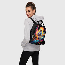 Рюкзак женский Астронавт на прогулке, цвет: 3D-принт — фото 2
