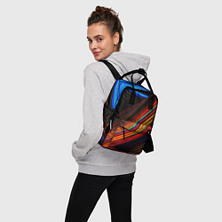 Рюкзак женский Смесь ярких линий абстракция, цвет: 3D-принт — фото 2