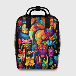 Рюкзак женский Мифические монстрики, цвет: 3D-принт