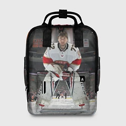 Рюкзак женский Sergey Bobrovsky - Florida panthers - hockey, цвет: 3D-принт