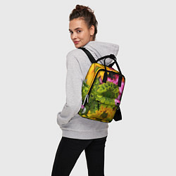 Рюкзак женский Паттерн цветочный, цвет: 3D-принт — фото 2