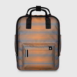 Рюкзак женский Полосатый закат градиент, цвет: 3D-принт