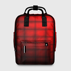 Рюкзак женский Просто красно-черная клетка, цвет: 3D-принт