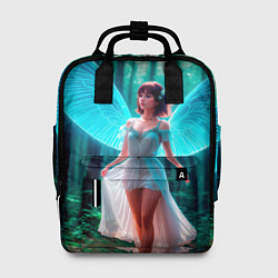 Женский рюкзак Девушка фея в дремучем лесу