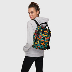 Рюкзак женский Абстрактный красочный паттерн - мода, цвет: 3D-принт — фото 2