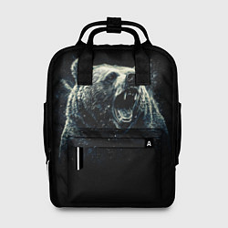 Рюкзак женский Медведь разъярённый, цвет: 3D-принт