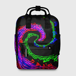 Рюкзак женский Тай-дай электро, цвет: 3D-принт