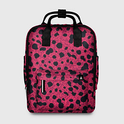 Рюкзак женский Пятнистый паттерн розовый, цвет: 3D-принт