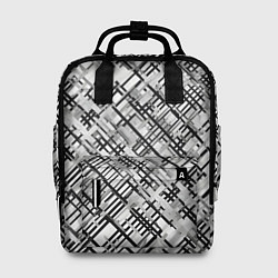 Рюкзак женский Чёрно-белая сеть, цвет: 3D-принт