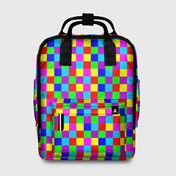 Рюкзак женский Разноцветные плитки, цвет: 3D-принт