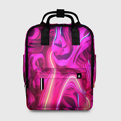 Женский рюкзак Pink neon abstract