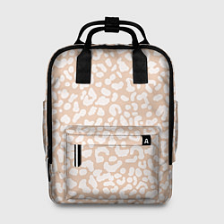 Рюкзак женский Нежный леопард паттерн, цвет: 3D-принт