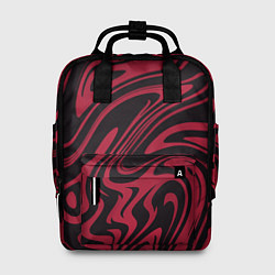 Рюкзак женский Абстракция тёмно-красный, цвет: 3D-принт