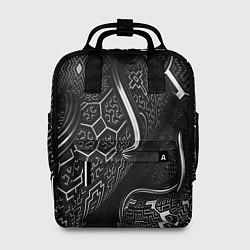 Рюкзак женский Чёрно-белая орнамент, цвет: 3D-принт