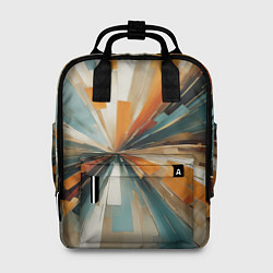 Рюкзак женский Цветная абстракция - нейросеть, цвет: 3D-принт