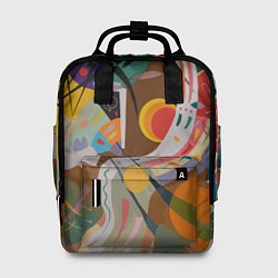 Рюкзак женский Искусство Кандинского - Доминирующая кривая, цвет: 3D-принт