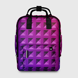 Рюкзак женский Пластиковые объемные квадраты, цвет: 3D-принт