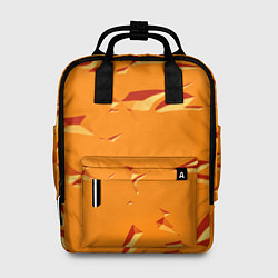 Рюкзак женский Оранжевый мотив, цвет: 3D-принт